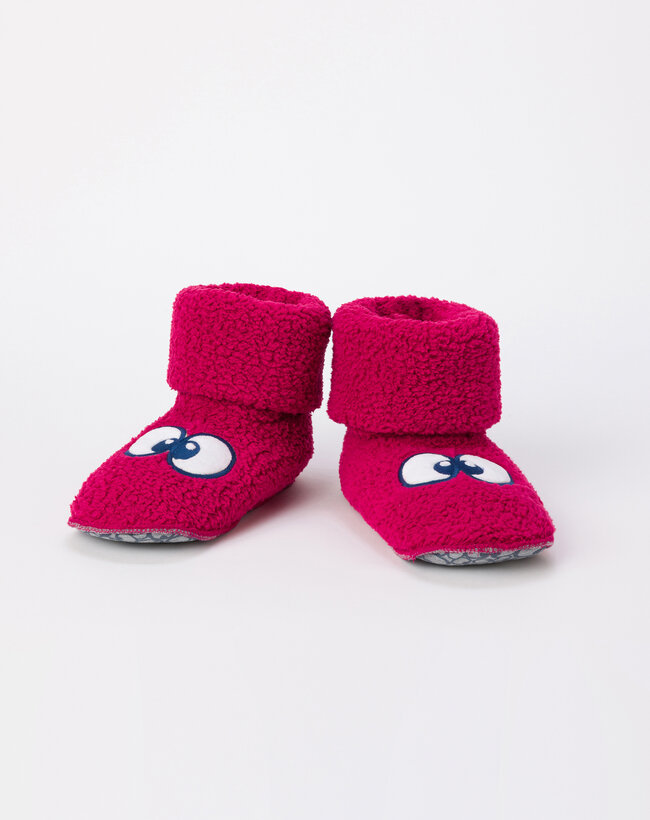 Woody Pantoffels, framboos-rood