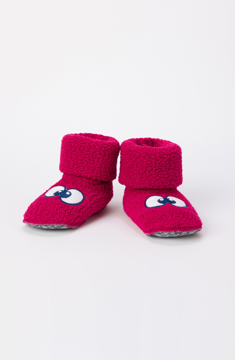 Woody Pantoffels, framboos-rood