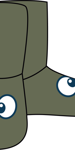 Pantoffels, kakigroen