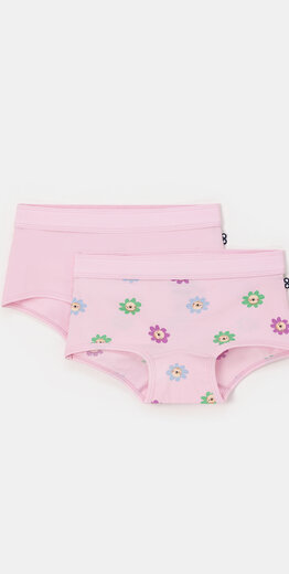 Woody Meisjes, set lichtroze + bloemetjes print