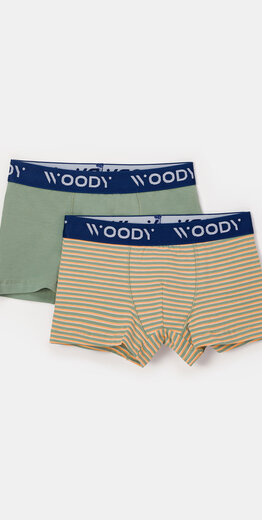 Woody Jongens, set khaki + streep