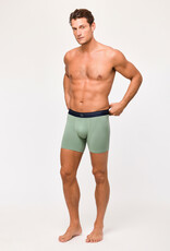 Woody Jongens-Heren, set khaki + streep