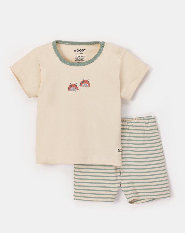 Woody Unisex Pyjama, crème