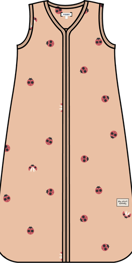 Slaapzak, lieveheersbeestjes print