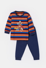 Woody Jongens-Heren Pyjama, multicolor streep