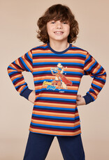 Woody Jongens-Heren Pyjama, multicolor streep