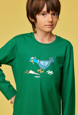 Woody Jongens-Heren Pyjama, donkergroen