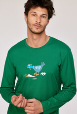 Woody Jongens-Heren Pyjama, donkergroen