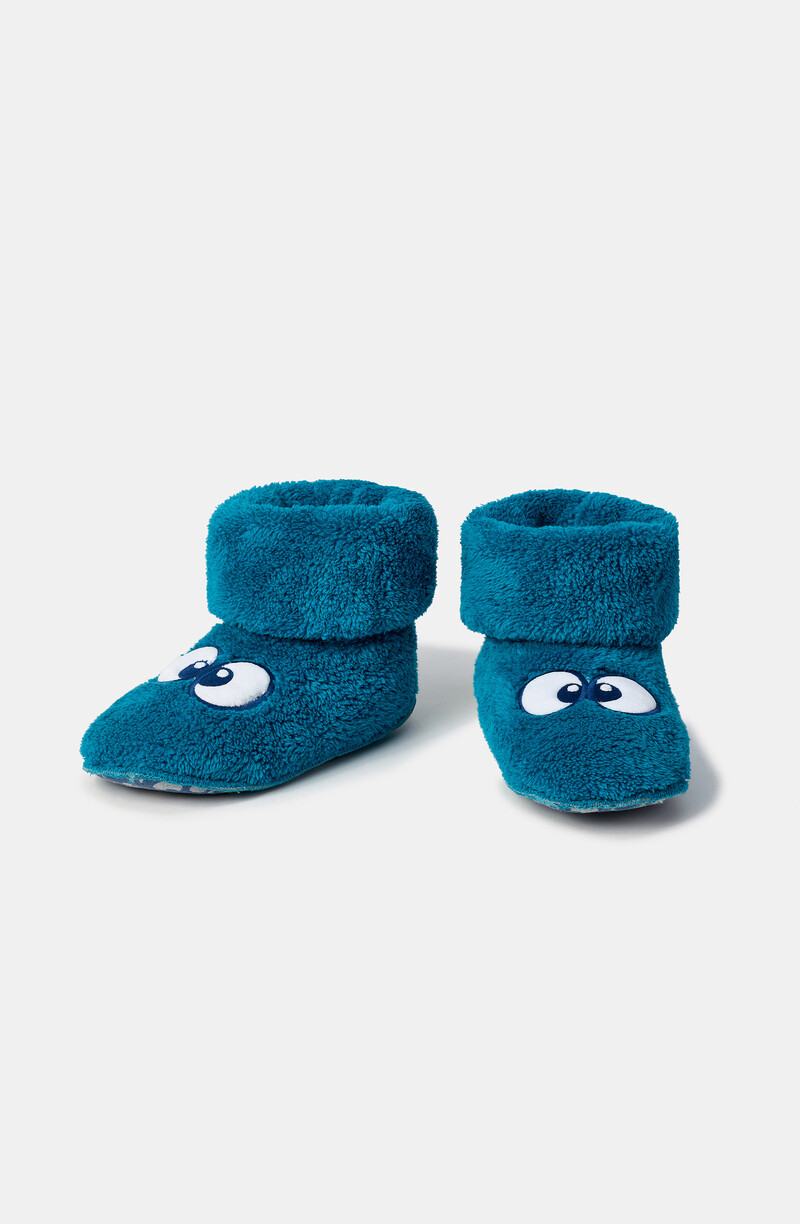 Woody Pantoffels, groenblauw