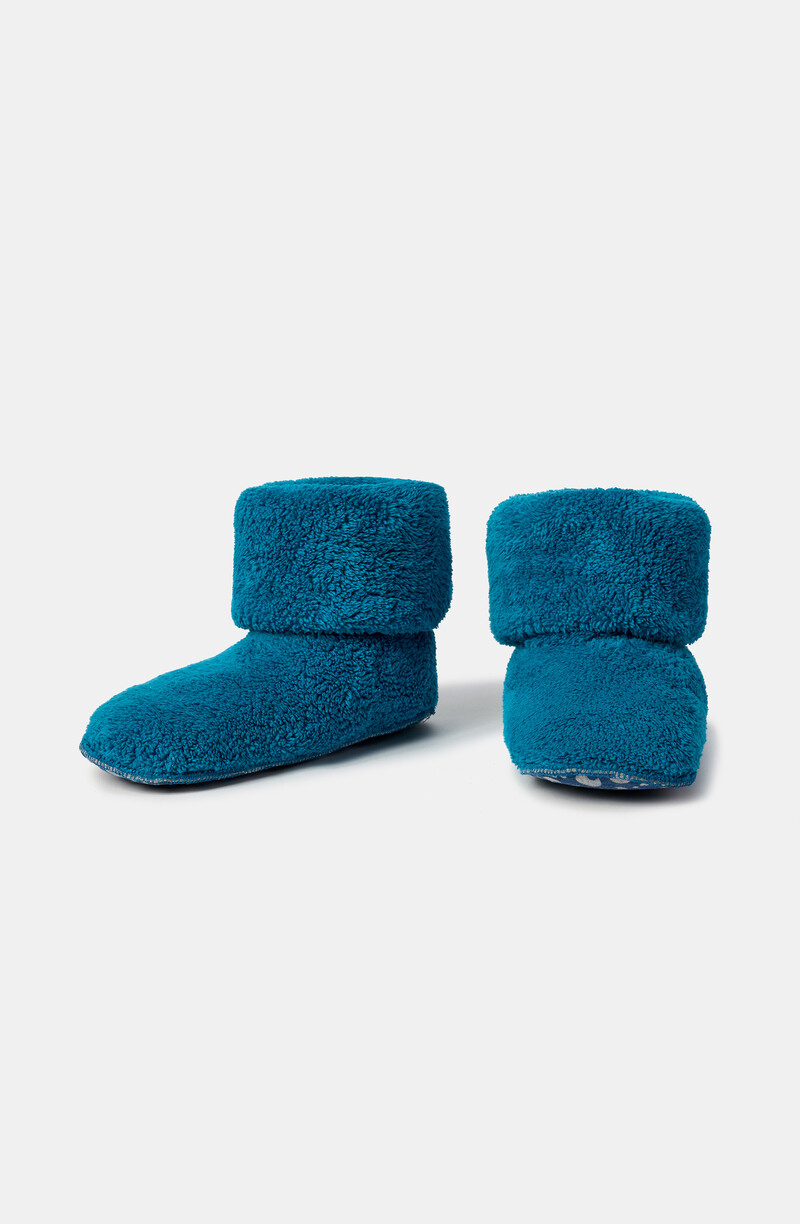 Woody Pantoffels, groenblauw