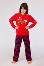 Woody Meisjes-Dames Pyjama, rood