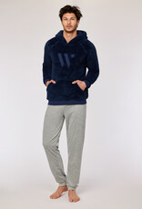 Woody Jongens-Heren sweater en broek, donkerblauw