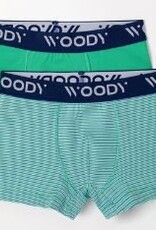 Woody Jongens Boxer, groen-blauwe streep + groen