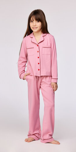 Woody Meisjes-Dames Pyjama, roze