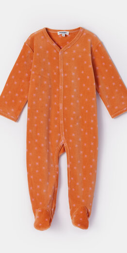 Woody Kruippakje, oranje sterretjes print