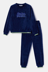 Woody Meisjes-Dames Pyjama, donkerblauw