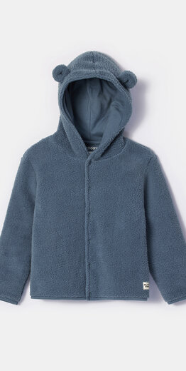 Woody Unisex Korte Jas, blauwgrijs