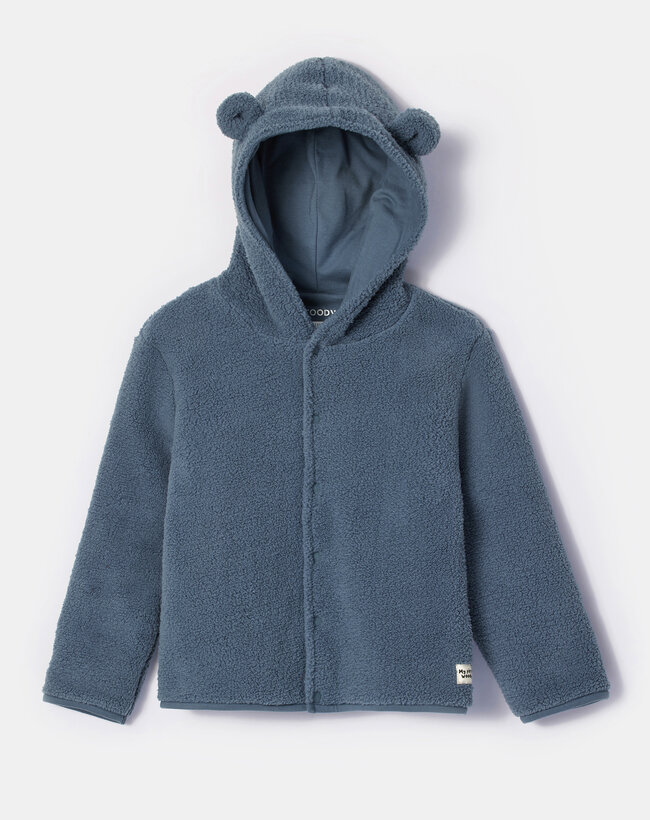 Woody Unisex Korte Jas, blauwgrijs