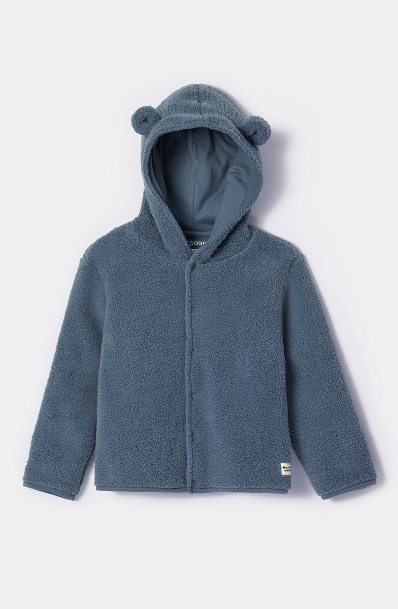 Woody Unisex Korte Jas, blauwgrijs