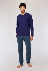 Woody Heren Pyjama, donkerblauw