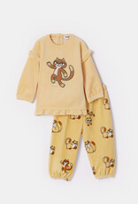 Woody Meisjes-Dames Pyjama, lichtgeel
