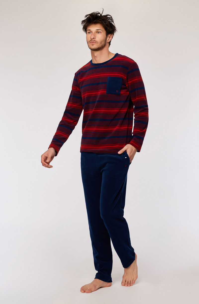 Woody Heren Pyjama, rode streep