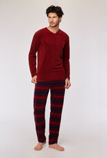 Woody Heren Pyjama, donkerrood