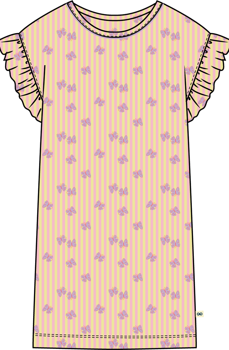 Slaapkleedje, vlinder print