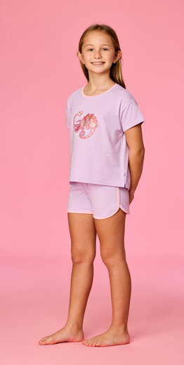 Woody Meisjes-Dames pyjama, lila