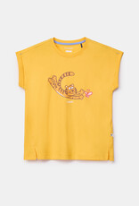 Woody Meisjes-Dames pyjama, geel