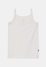 Woody Meisjes Singlet, bolletjes print blauw