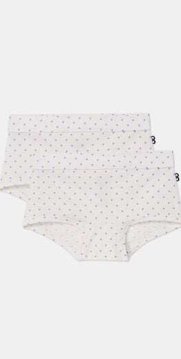 Woody Meisjes boxer, bolletjes print blauw
