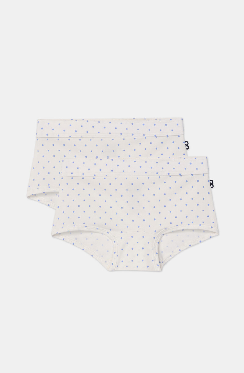 Woody Meisjes boxer, bolletjes print blauw
