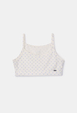 Woody Topje, bolletjes print blauw