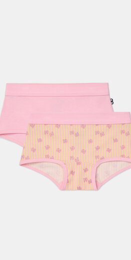 Woody Meisjes boxer, roze + vlinder print