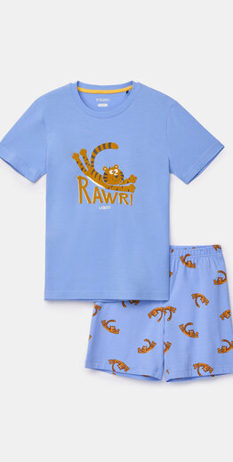 Woody Jongens-Heren pyjama, blauw