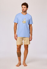 Woody Jongens-Heren pyjama, blauw