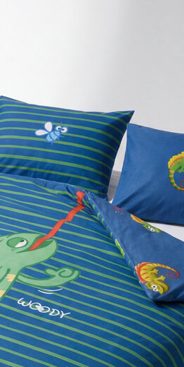 Woody Dekbedovertrek, kameleon