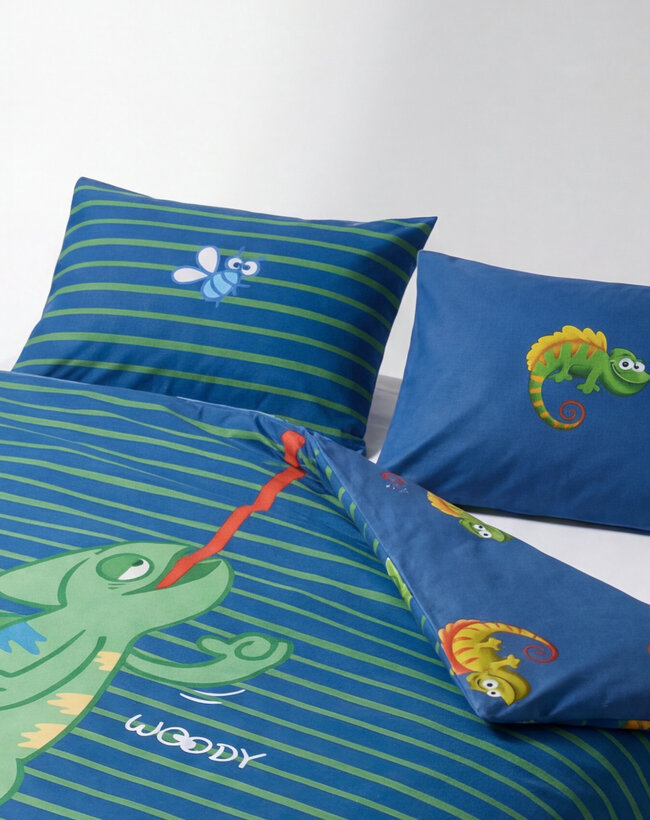 Woody Dekbedovertrek, kameleon