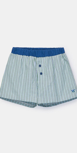 Woody Jongens-Heren boxer, groene verticale streep