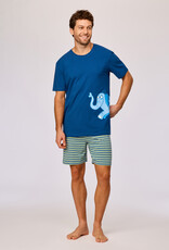 Woody Jongens-Heren pyjama, donkerblauw