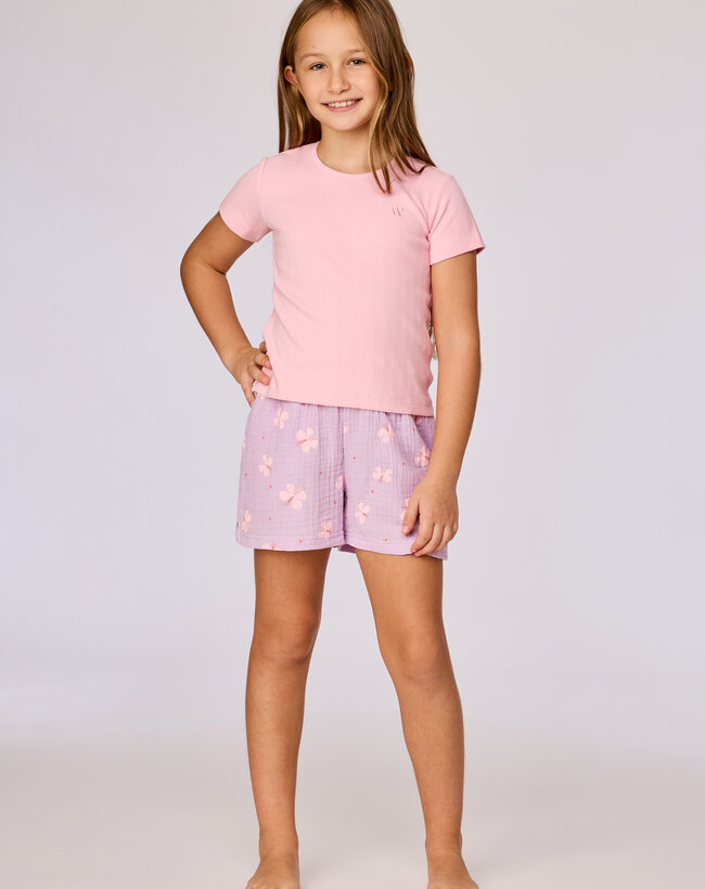 Woody Meisjes-Dames pyjama, lichtroze