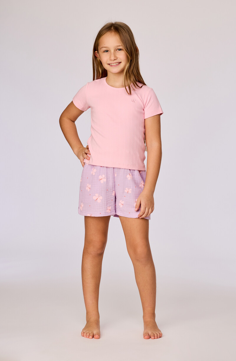 Woody Meisjes-Dames pyjama, lichtroze
