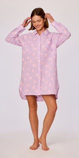 Woody Slaapkleedje, lila vlinder print