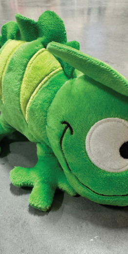 Woody plush toy +-20cm, kameleon