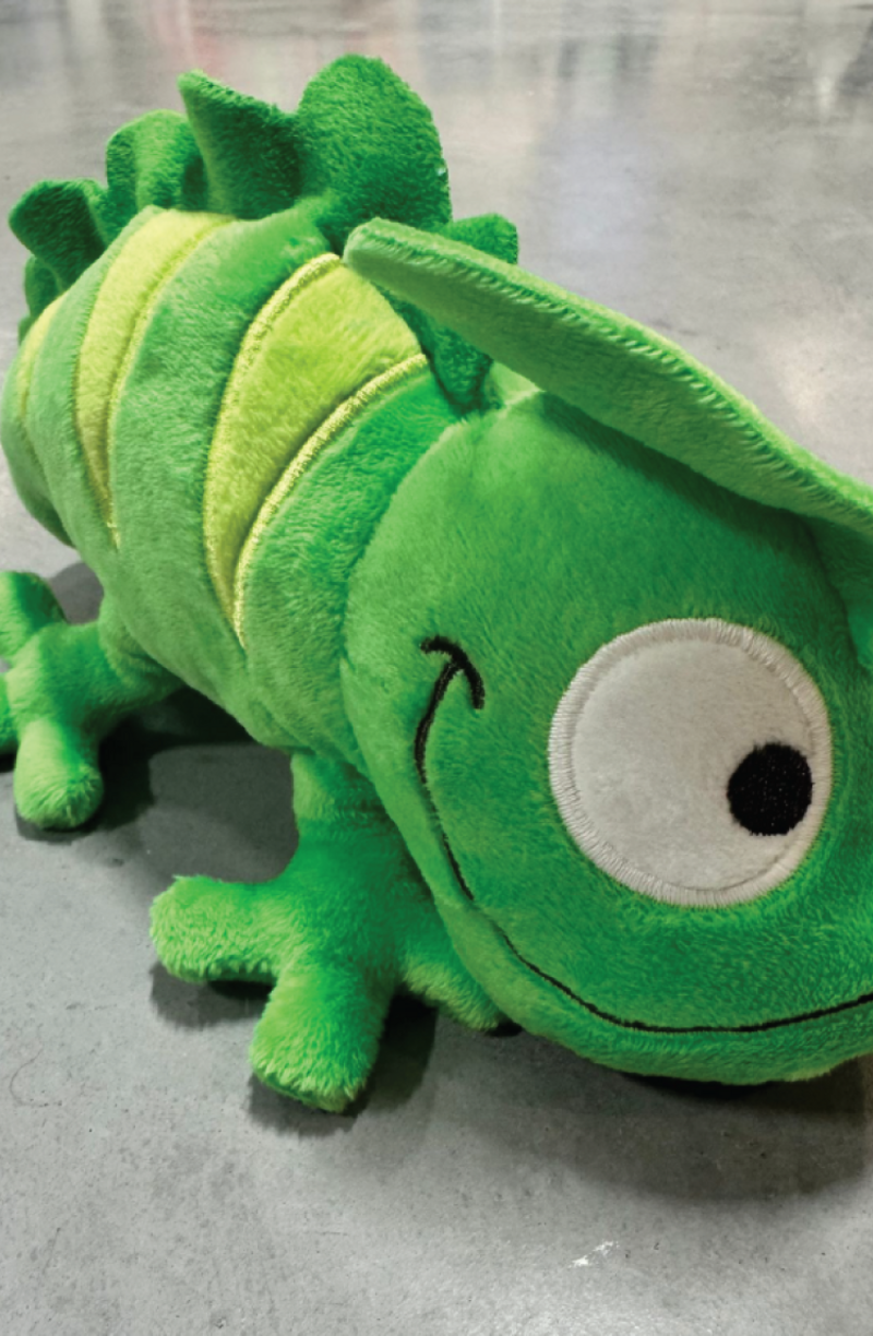 plush toy +-20cm, kameleon