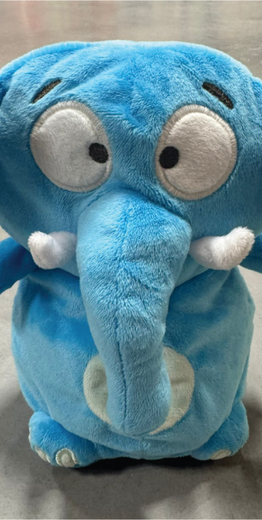 Woody plush toy +-20cm, olifant