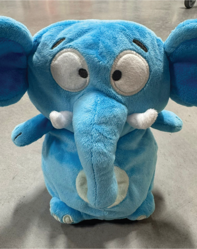 Woody plush toy +-20cm, olifant