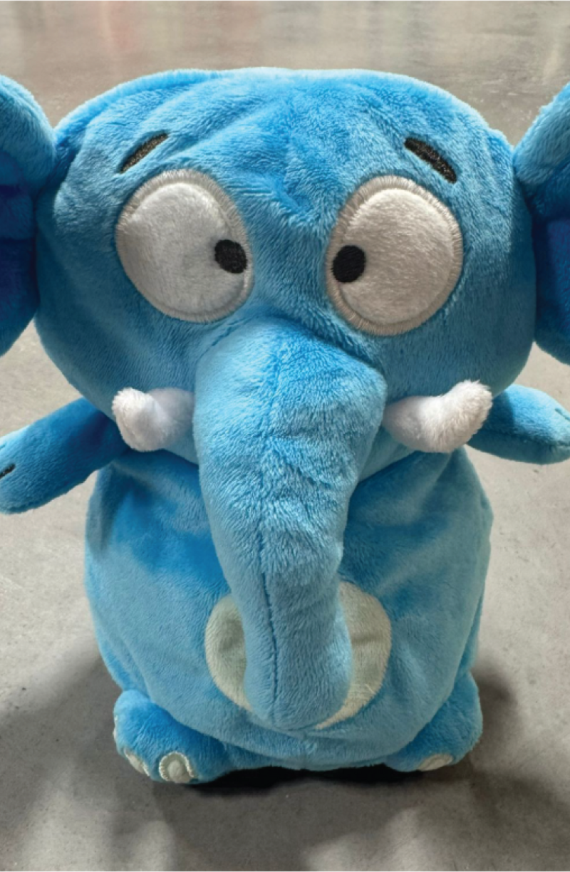 Woody plush toy +-20cm, olifant