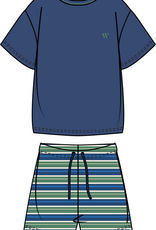 Jongens-Heren pyjama, donkerblauw